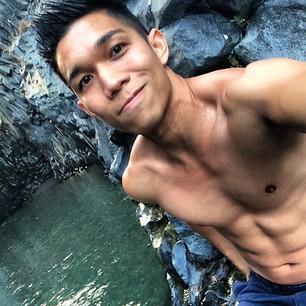 A refreshing plunge down #Alcantara river formed by the volcanic stone caused by the eruption of mount Etna. Beautiful Canyons. #Goledellalcantara