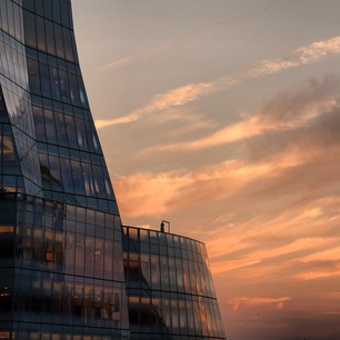 Really nice #sunset tonight, as seen from the @highlinenyc. #NYC #HighLine