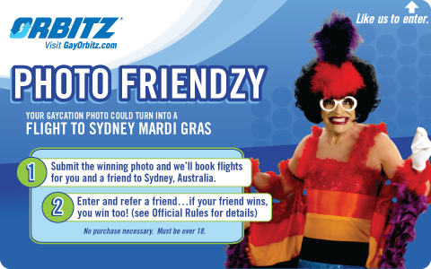 Gay Orbitz - facebook travel contest Gay Orbitz - facebook travel contest