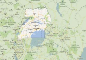 uganda uganda map