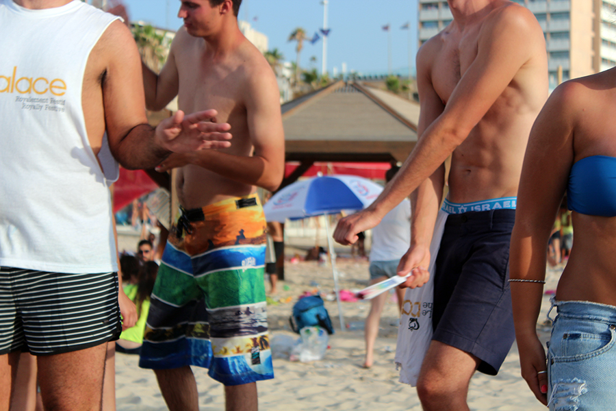 Tel Aviv pride on the beach